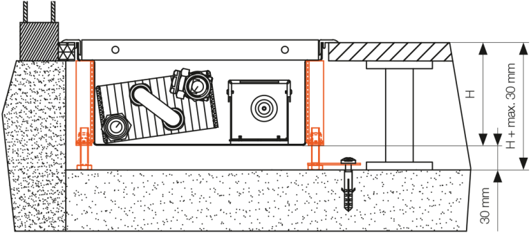 FV - Zdvojene podlahy - stojanky SZP-03